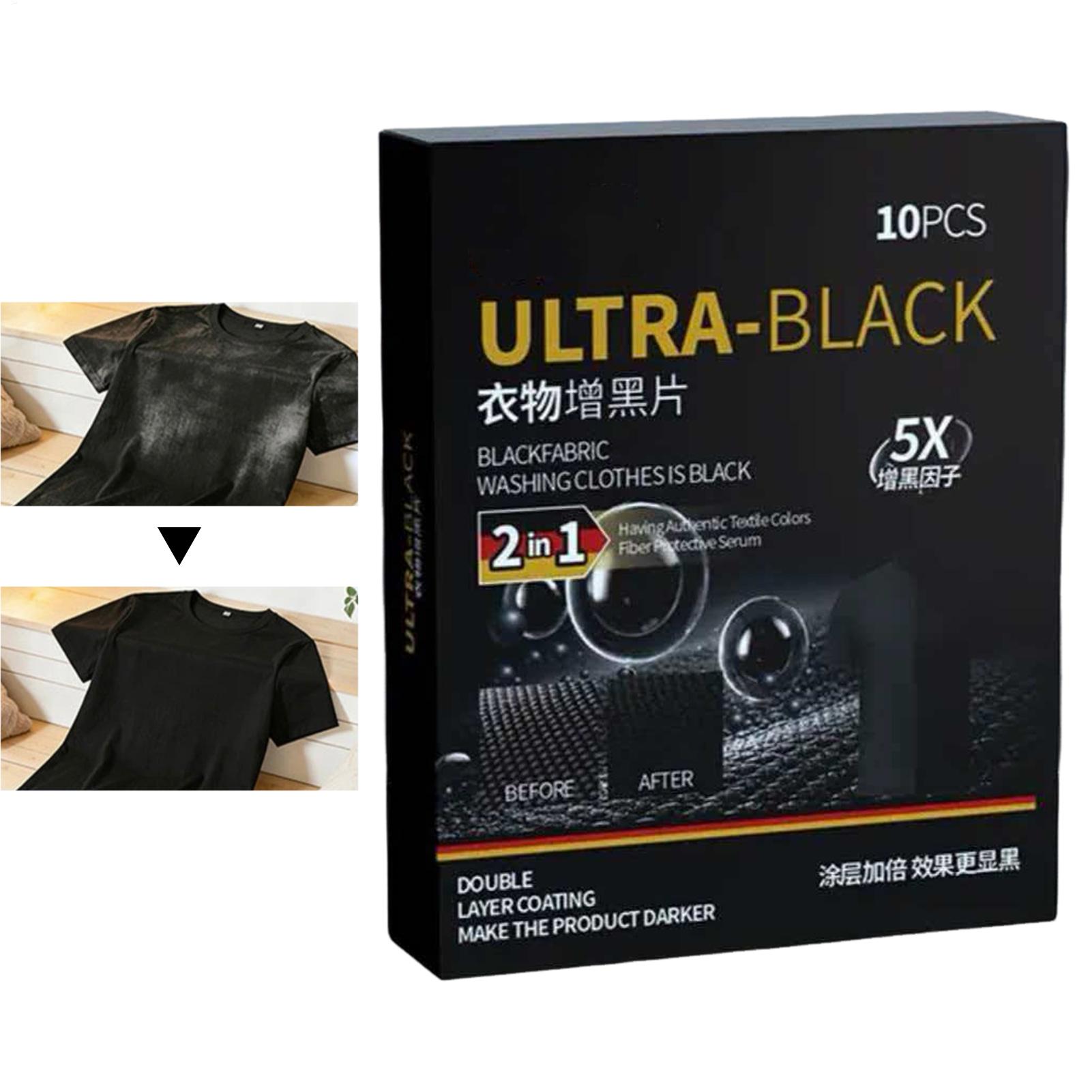 Linum Home Textiles - 10Pcs Black Fabric Dye Sheets, Color