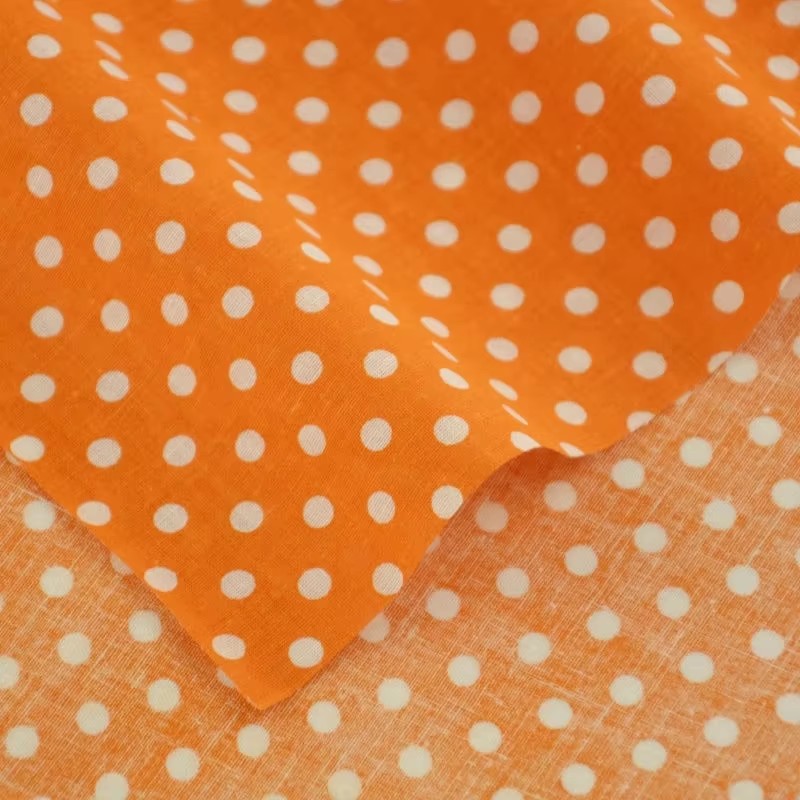 50X150CM White Orange Polka Do - огляд і ціна Home Textiles & Decorations
