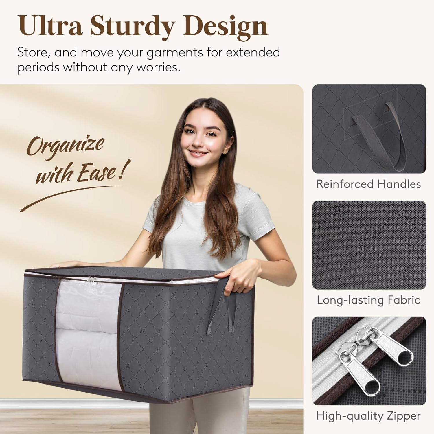 Large Capacity Clothes Storage - огляд і ціна Linum Home Textiles