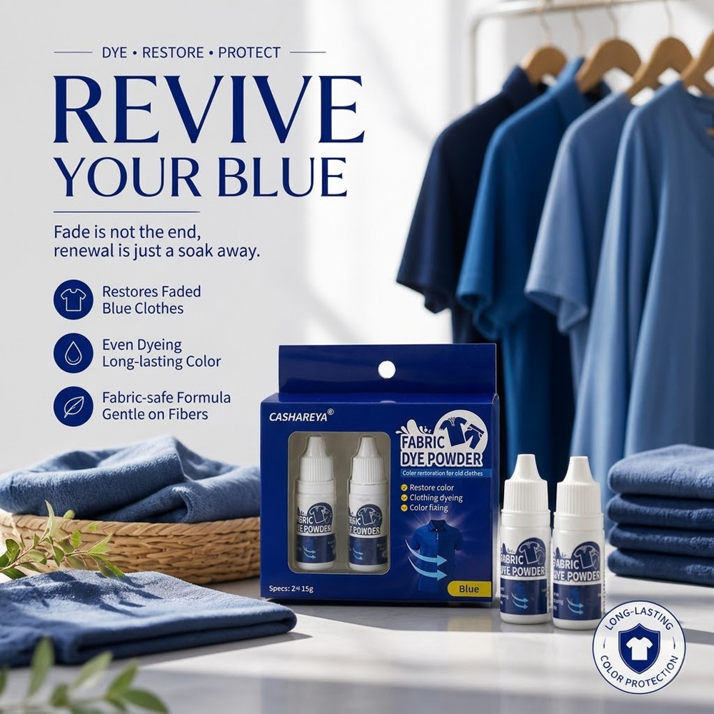 CASHAREYA Blue Fabric Dye Powd - огляд і ціна Linum Home Textiles