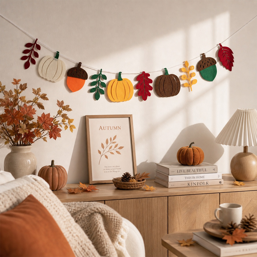 Autumn Pumpkin Leaves Flag Har - огляд і ціна Home Textiles & Decorations