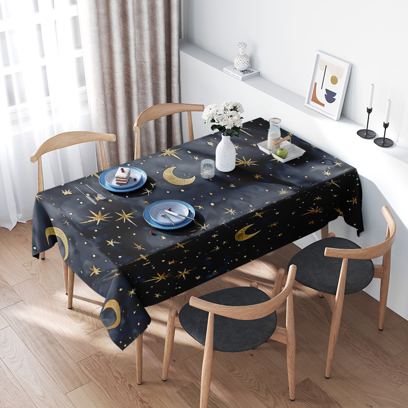 Stylish Dark Blue Stars Moon T - огляд і ціна Home Textiles Com