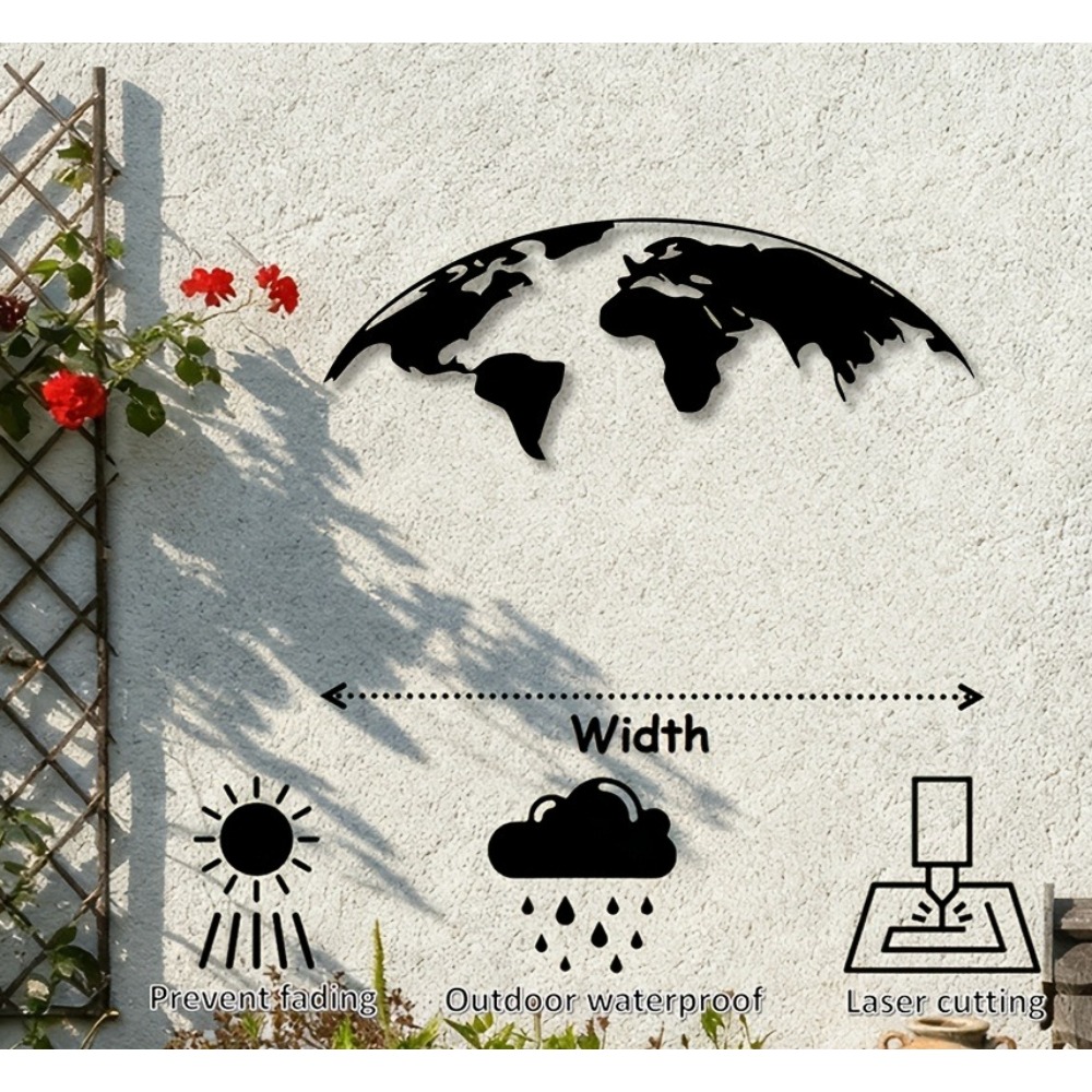 Brand 2D Metal Wall Art World  - огляд і ціна Home Textiles Brands