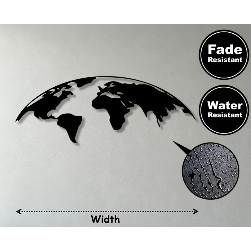 Brand 2D Metal Wall Art World  - огляд і ціна Home Textiles Brands